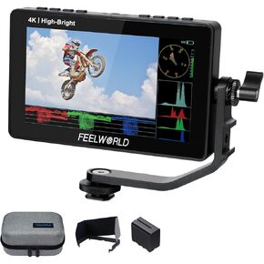 FEELWORLD F5 Prox 5.5 Inch 1600nit Camera Field DSLR Monitor and FEELWORLD WT1H 4K Wireless Video Transmission in Saudi Arabia