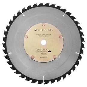 10 Inch Micro-Kerf 40T 1/16" Thin Kerf Table Saw & Miter Saw Blade with 5/8 Inch Arbor, Made in USA in Saudi Arabia