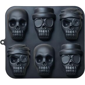 jetkong extra silicone skull cake mould haunted skult skuln baking pan for alloween and birthday party in Kuwait
