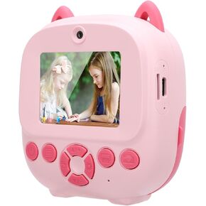 Yoidesu Instant Print Camera 48MP 1080P Digital Camera with Thermal Printing Technology 2.4 Inch Screen Selfie Timer Games Music for Kids Teens Adults (Roseate) in Kuwait