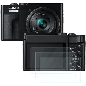 for Panasonic LUMIX ZS99 Screen Protector (DC-ZS99), Anti-Scratch | [3 Pack] HD Tempered Glass Film, Anti-Fingerprint, Bubble Free, Compatible with Panasonic Lumix LX100 II, LX100 Camera in Saudi Arabia