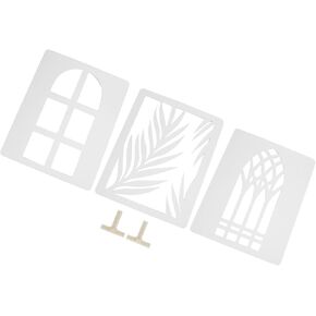 3Pcs Light Shadow Boards, Angled Window, Distinctive Light Effects, PVC Foam Board with Foot Stands for Photography Studio, Jewelry, Cosmetics in Kuwait