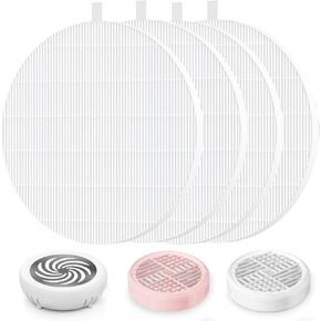 4 Pack Nail Dust Collector Replacement Filters with 100 Sheets Pink Filter Paper with Cleaning Brush- Home & Salon Use in Saudi Arabia