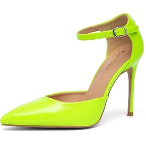 NEWBELLA Women's Pointed Toe Stiletto Pumps - Elegant Buckle Strap High Heels, Solid Color Dress Shoes for Wedding, Party & Office Wear in Saudi Arabia
