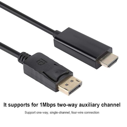 Wendry DisplayPort إلى كابل، 3 أمتار كبير DisplayPort إلى HD Audio Video محول سلك كابل خط تحويل مناسب للتلفزيون، والشاشة، وجهاز العرض in Saudi Arabia
