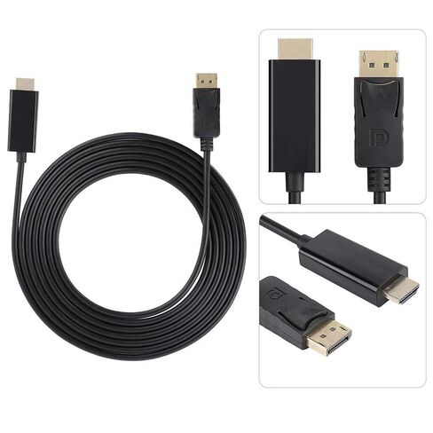Wendry DisplayPort إلى كابل، 3 أمتار كبير DisplayPort إلى HD Audio Video محول سلك كابل خط تحويل مناسب للتلفزيون، والشاشة، وجهاز العرض in Saudi Arabia