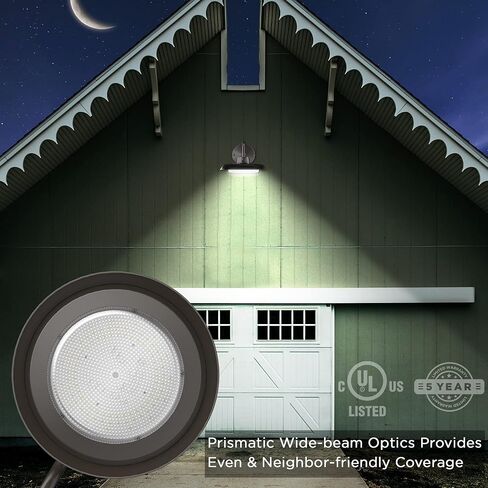 50W LED Gooseneck Barn Light 10 Inch Outdoor Farmhouse Wall Light with Dusk to Dawn Photocell Pole/Wall Mounted Area Light for Barn Garage Yard Warehouse 120VAC 4000K 5000LM UL Listed IP65 Dark Bronze in Kuwait