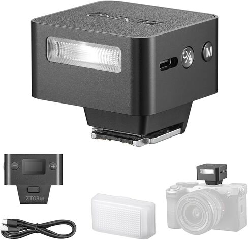 ZT08 S Mini Flash for Sony,Built-in Battery,740 Full Power Flashes, 2.4G Wireless 1/8000 HSS TTL Camera Speedlite in Saudi Arabia
