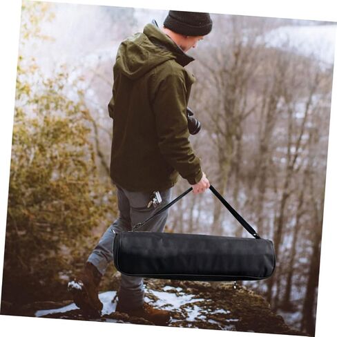 Homoyoyo Tripod Carrying Case and Photography Lighting Bag with Shoulder Strap 40cm Lightweight Portable Padded Organizer for Outdoor Camera Equipment Black in Saudi Arabia