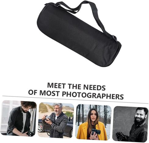 Homoyoyo Tripod Carrying Case and Photography Lighting Bag with Shoulder Strap 40cm Lightweight Portable Padded Organizer for Outdoor Camera Equipment Black in Saudi Arabia