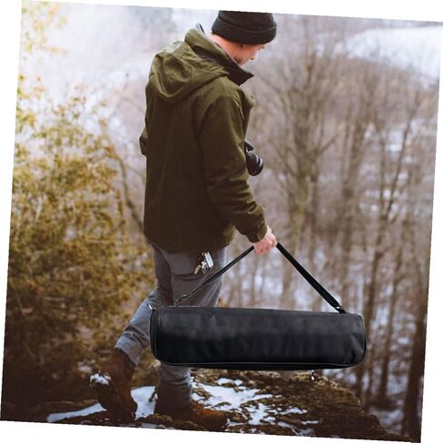 MERRYHAPY Tripod Carrying Case and Light Stand Organizer for Photographers, Portable 40cm Heavy Duty Nylon Storage Bag with Shoulder Strap for Outdoor Photography, Black in Saudi Arabia