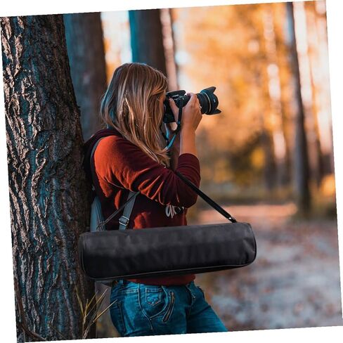 MERRYHAPY Tripod Carrying Case and Light Stand Organizer for Photographers, Portable 40cm Heavy Duty Nylon Storage Bag with Shoulder Strap for Outdoor Photography, Black in Saudi Arabia