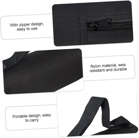 MERRYHAPY Tripod Carrying Case and Light Stand Organizer for Photographers, Portable 40cm Heavy Duty Nylon Storage Bag with Shoulder Strap for Outdoor Photography, Black in Saudi Arabia