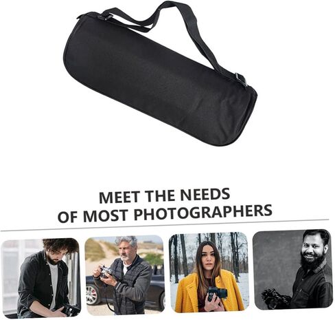 MERRYHAPY Tripod Carrying Case and Light Stand Organizer for Photographers, Portable 40cm Heavy Duty Nylon Storage Bag with Shoulder Strap for Outdoor Photography, Black in Saudi Arabia