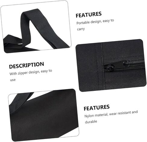 MERRYHAPY Tripod Carrying Case and Light Stand Organizer for Photographers, Portable 40cm Heavy Duty Nylon Storage Bag with Shoulder Strap for Outdoor Photography, Black in Saudi Arabia