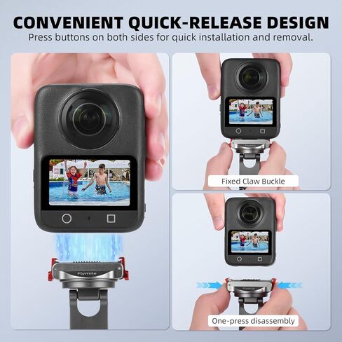 قاعدة حامل مغناطيسية BRDRC Osmo 360، محول سريع الإصدار من سبائك الألومنيوم 360 درجة قابل للتعديل لملحقات DJI Osmo Action 5 Pro/4/3، لحامل سطح المكتب حامل الهاتف MagSafe مع فتحة لولبية 1/4 بوصة in Saudi Arabia