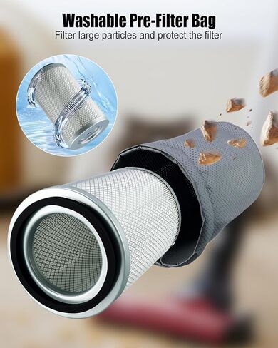 Filter Assembly with Pre-filter Bag Compatible with Models VK811PH VK1011SIWTH Replace VKHF001 in Saudi Arabia