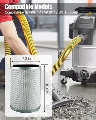 Filter Assembly with Pre-filter Bag Compatible with Models VK811PH VK1011SIWTH Replace VKHF001 in Saudi Arabia