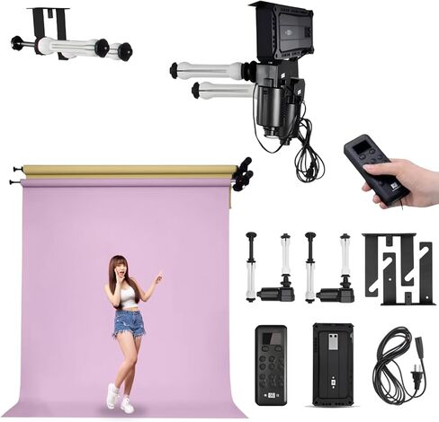 2 Roller Motorized Electric Wall Ceiling Mount Background Support System with Remote in Saudi Arabia
