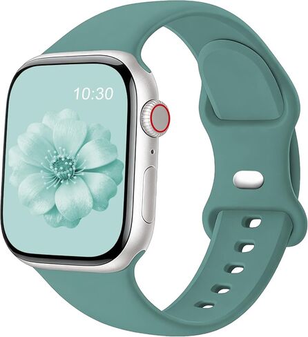 Sport Watch Band متوافق مع نطاقات Apple Watch Women Men 38mm 40mm 41mm 42mm 44mm 45mm 46mm 49mm ، حزام بديل للسيليكون الناعم لـ Iwatch Bands Series 10 9 8 7 6 5 4 3 2 1 Se se ultra in Saudi Arabia