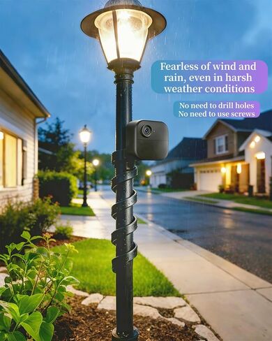 2 Pack 360° Rotation Flexible Gooseneck Mount for Blink Outdoor 4/3rd Gen, Universal 1/4" Screw, No-Drill Tool-Free (Black) in Kuwait