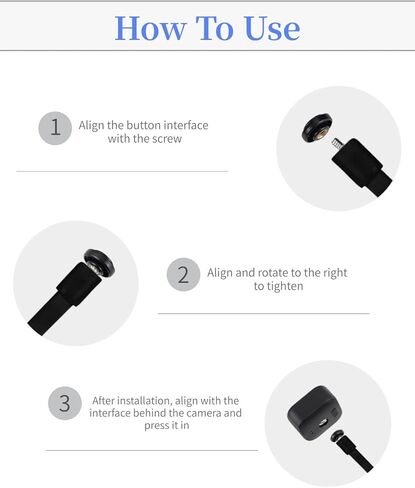 2 Pack 360° Rotation Flexible Gooseneck Mount for Blink Outdoor 4/3rd Gen, Universal 1/4" Screw, No-Drill Tool-Free (Black) in Kuwait