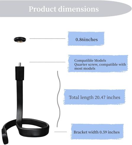 2 Pack 360° Rotation Flexible Gooseneck Mount for Blink Outdoor 4/3rd Gen, Universal 1/4" Screw, No-Drill Tool-Free (Black) in Kuwait