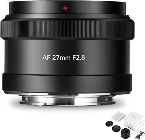 7artisans 27 مم F2.8 AF APS-C E Mount Lens، فتحة كبيرة، رؤية زاوية 55.6 درجة، تركيز ثابت، إلغاء النقر، متوافقة مع الكاميرا NEX-5N NEX-7 A6400 A6300 A6500 A6600 A7R A7RIII A7RIV A7IV A7SIII A7c A9.ect in Kuwait