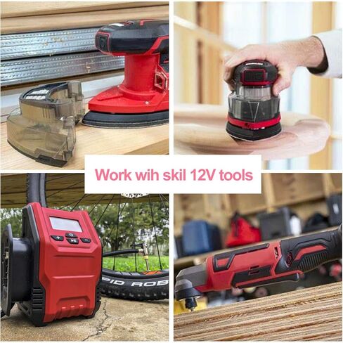 استبدال DTK 12V لبطارية SKIL 12V PWRCore 12V 6.0Ah بطارية ليثيوم 2 حزم in Kuwait