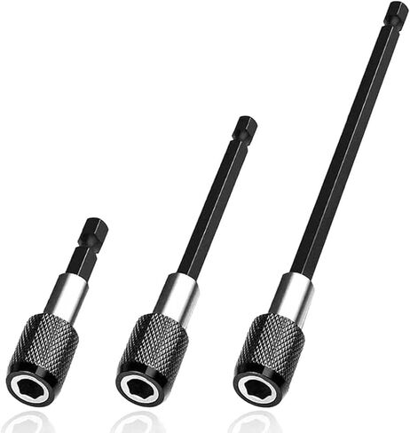3PCS Magnetic Hex Shank Bit Extension Set Quick Release Screwdriver Bit Holder Electric Adapter for Power Tool Accessories in Saudi Arabia