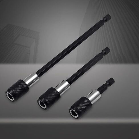 3PCS Magnetic Hex Shank Bit Extension Set Quick Release Screwdriver Bit Holder Electric Adapter for Power Tool Accessories in Saudi Arabia