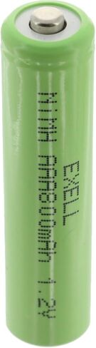 Exell 1.2V NIMH AAA 800mAh Rechargeable Button Top Battery use with Radio Controlled Devices, Data Meters, Two Way radios, Radio receivers, Cameras, camcorders, Data Loggers, Portable Monitors in Saudi Arabia