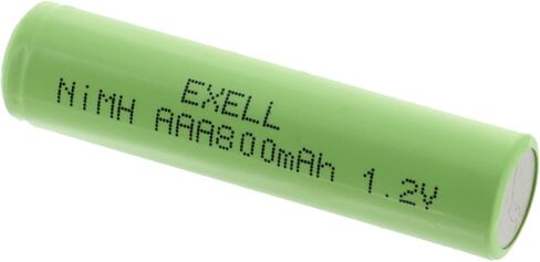 Exell 1.2V NIMH AAA 800mAh Rechargeable Button Top Battery use with Radio Controlled Devices, Data Meters, Two Way radios, Radio receivers, Cameras, camcorders, Data Loggers, Portable Monitors in Saudi Arabia