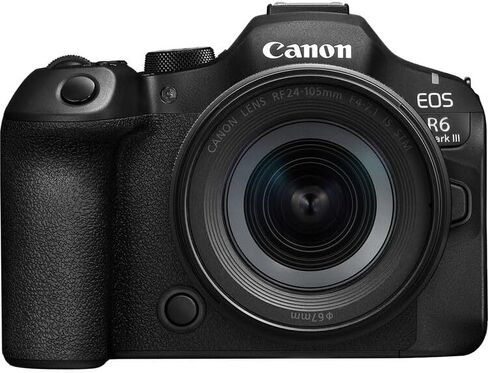 كاميرا Canon EOS R6 Mark III بدون مرآة مع عدسة STM مقاس 24-105 مم f/4-7.1 | كاميرا RF كاملة الإطار مع تركيز بؤري تلقائي متقدم وفيديو بدقة 4K | للسفر والمناسبات والمبدعين (7084C018) + بطارية LP-E6P + حقيبة 200ES in Saudi Arabia