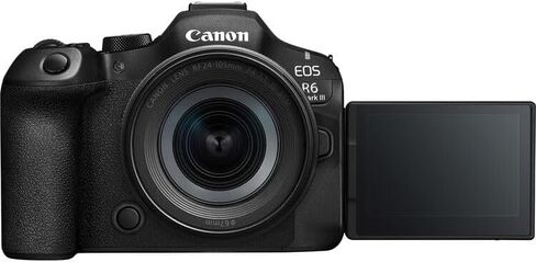 كاميرا Canon EOS R6 Mark III بدون مرآة مع عدسة STM مقاس 24-105 مم f/4-7.1 | كاميرا RF كاملة الإطار مع تركيز بؤري تلقائي متقدم وفيديو بدقة 4K | للسفر والمناسبات والمبدعين (7084C018) + بطارية LP-E6P + حقيبة 200ES in Saudi Arabia