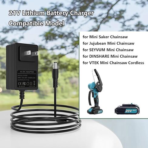 21V Lithium Battery Charger for Mini Chainsaw Electric Pruning Shears Electric Power Tools Battery Charger in Saudi Arabia