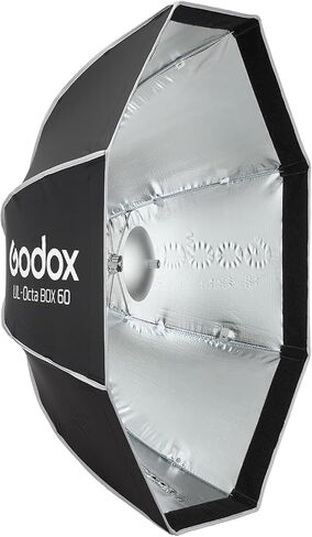Godox UL-Octa 60cm Quick Release Octagonal Softbox, Foldable 24" Octabox Fast Setup, Universal Bowens Mount Soft Box with Diffusers/Honeycomb Grid for Portrait Photgraphy Studio Monolight Video Light in Saudi Arabia