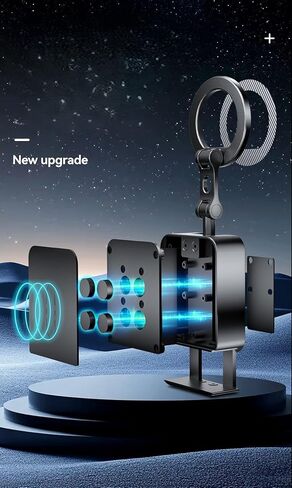 Vortex PMS001 Portable Foldable Magnetic Phone Stand Holder - Adjustable Travel Kickstand with Ring Grip for iPhone 12-16 Series, Plastic Desktop Grip for Video Calls & Navigation(2 pcs Package) in Saudi Arabia