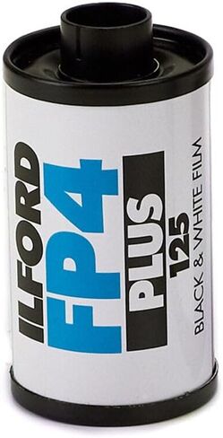 Ilford FP4 Plus 35 مم، 36 تعريضًا باللونين الأبيض والأسود وطبقة سلبية متوسطة السرعة لجميع الأغراض (عبوة من قطعتين) مع قطعة قماش من الألياف الدقيقة in Saudi Arabia
