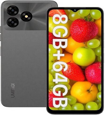 UMIDIGI Unlocked Cell Phone, G5A MTK Helio A22 4+4GB +64GB Android 13 Smartphone Unlocked with 6.52" Full Screen, 13MP+2MP+5MP AI Triple Camera, 5000mAh Battery Fast Charging Mobile Phones,Purple in Kuwait