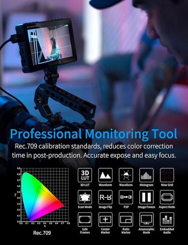 شاشة كاميرا FEELWORLD F5 Prox مقاس 5.5 بوصة 1600nit DSLR وشاشة نقل الفيديو اللاسلكية FEELWORLD WT1H 4K in Saudi Arabia