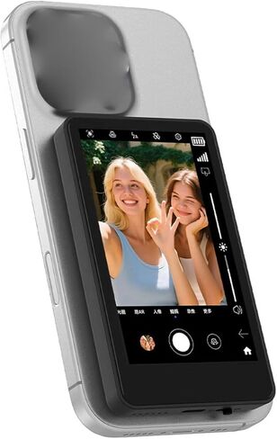 Magnetic QuickRelease Selfie Monitor Screen with Smart Touch Interaction for Smooth Visuals, Rear Camera Monitor for Image Adjustment, Lightweight Portable Selfie Screen Realtime Monitoring, in Saudi Arabia