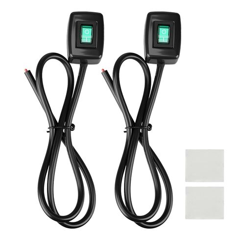 4 عبوات من مفتاح الضغط على زر الضغط من نوع اللصق العالمي مع ضوء مؤشر، DC12V 10A/24V 5A مفتاح تشغيل/إيقاف مع تصميم سلكي مسبقًا، تركيب مجاني للسيارات والقوارب والشاحنات وتطبيقات RV in Kuwait