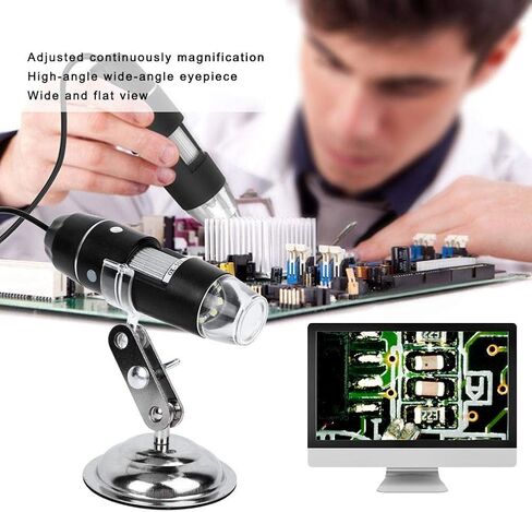 USB Digital Microscope, T03500X Microscope Camera Handheld Portable Environmental Friendly Matte Electronic Equipment for Experiments and Research in Saudi Arabia