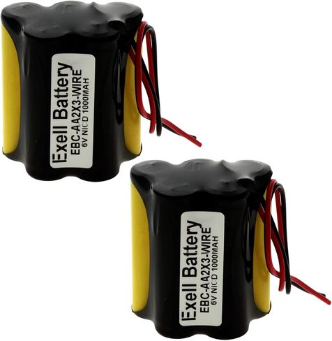 2X 6V 1000mAh NiCD Battery Pack w/ 5" Wires for Search Lighting, Power Tools in Saudi Arabia