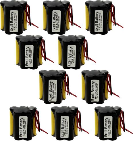 10x 6V 1000mAh NiCD Battery Pack w/ 5" Wires for Search Lighting, Power Tools in Kuwait