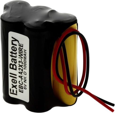 6V 1000mAh NiCD Battery Pack w/ 5" Wires for Search Lighting, Power Tools in Saudi Arabia