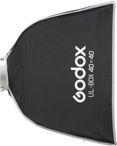 Godox UL 40x40cm Softbox Quick Release, 16" Square Universal Bowens Mount Soft Box Fast Setup for Studio Monolight Photography, Streaming, Video Lights with Diffusers/Honeycomb Grip/Diffuser Plate in Saudi Arabia