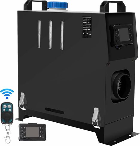 8KW Diesel Heater, 12V Diesel Air Heater, Diesel Parking Heater with LCD and Remote Control for Buses, Boats and Motors, Red in Saudi Arabia