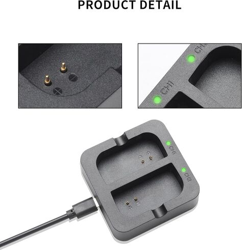 Charger Station for Ring Battery, Charger Dock for Replacement Battery for Ring Doorbell Camera 2/3/3 Plus/4, for Spotlight Cam Battery, Peephole Cam (Batteries NOT Included) in Saudi Arabia